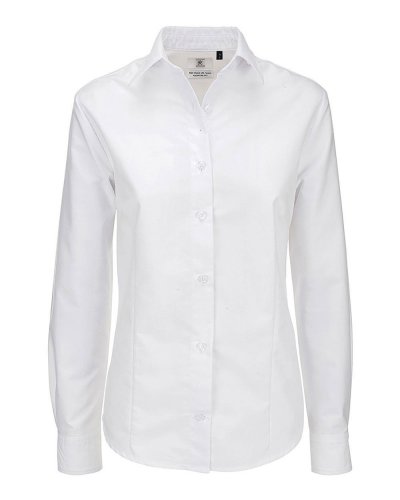 Camicia donna maniche lunghe Oxford White
