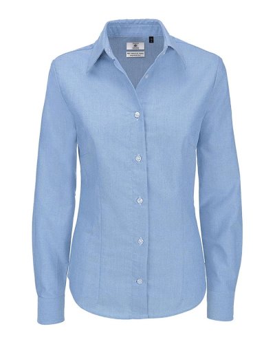 Camicia donna maniche lunghe Oxford Oxford Blue