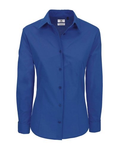 Camicia donna popeline Heritage LSL/women Blue Chip