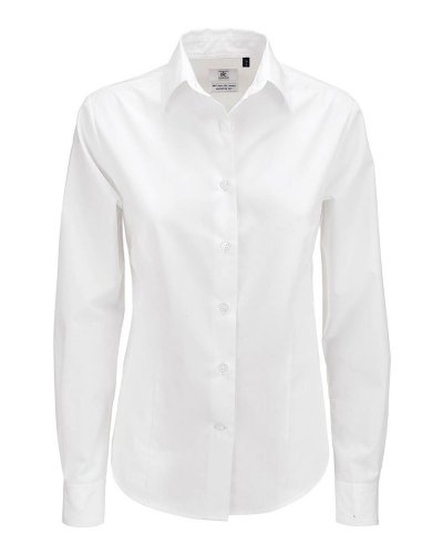 Camicia donna popeline maniche lunghe Smart White