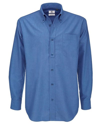 Camicia Oxford LSL/men Shirt Blue Chip