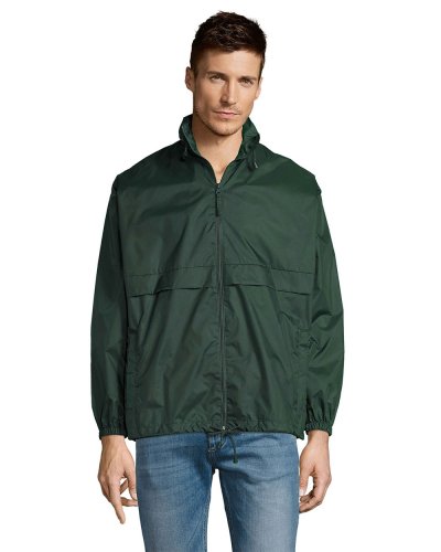 Giacca antivento unisex e impermeabile Verde Bosco
