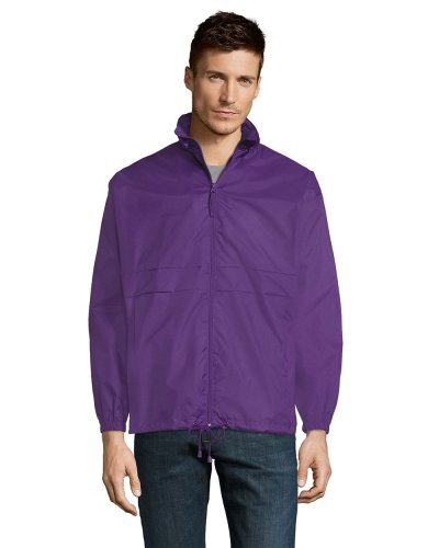 Giacca antivento unisex e impermeabile Viola Scuro
