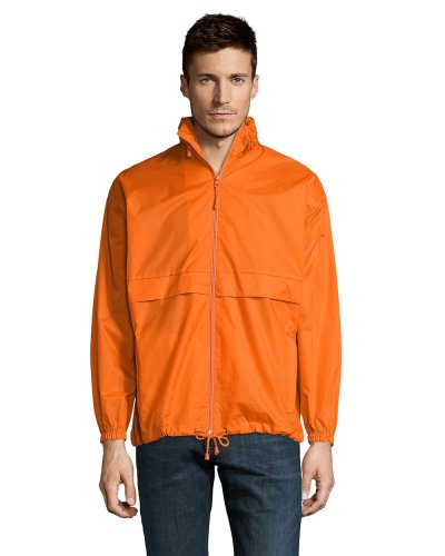 Giacca antivento unisex e impermeabile Arancione