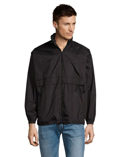 Giacca antivento unisex e impermeabile Nero