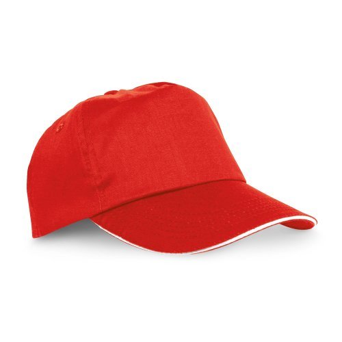 Cappellino 5 pannelli in poliestere, regolabile