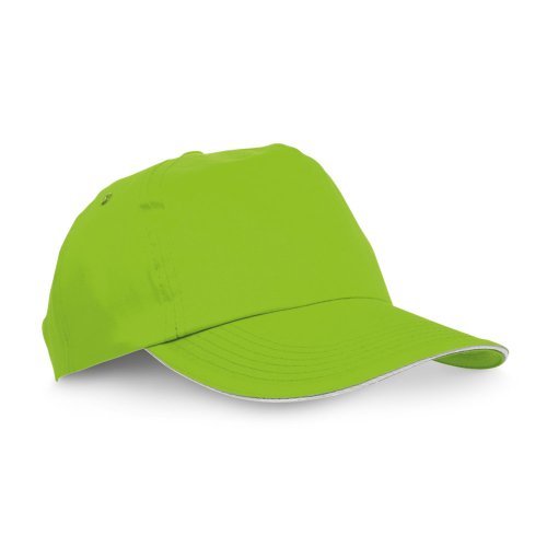 Cappellino 5 pannelli in poliestere, regolabile