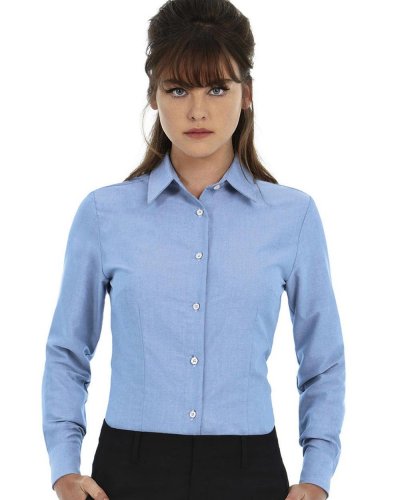 Camicia donna maniche lunghe Oxford