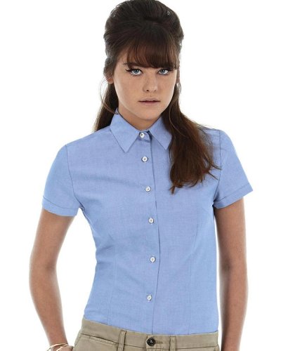 Camicia donna maniche corte Oxford