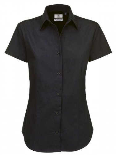 Camicia donna maniche corte sharp twill