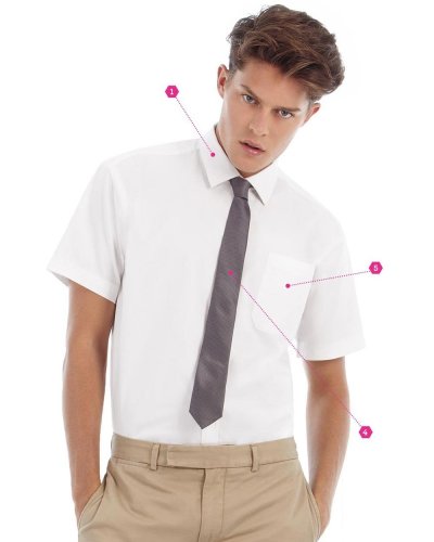 Camicia uomo con tasca lato cuore