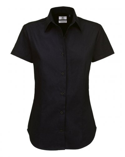 Camicia donna maniche corte sharp twill