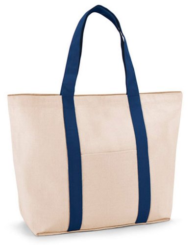 Borsa in cotone Ville Blu