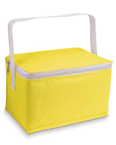 Borsa termica capienza 6 lattine in poliestere 600D Giallo