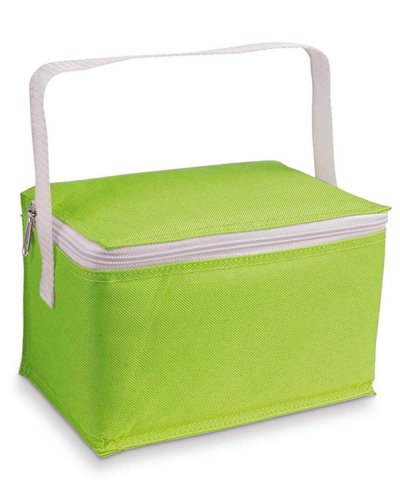 Borsa termica capienza 6 lattine in poliestere 600D Verde Chiaro