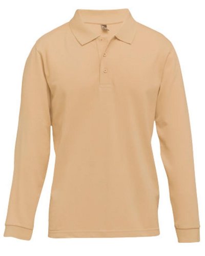 Thc bern 3xl. polo de manga larga para hombre  Beige