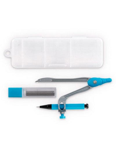 Set scolastico di geometria Azzurro