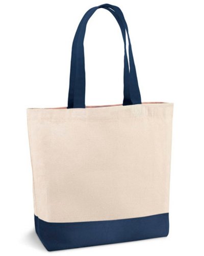 Borsa in cotone Edmonton Blu