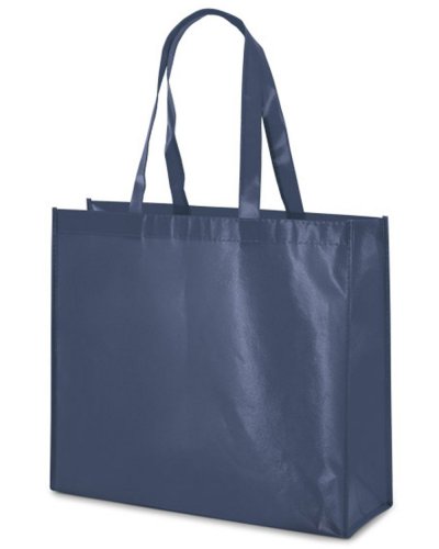 Borsa in TNT laminato lucido Millenia Blu