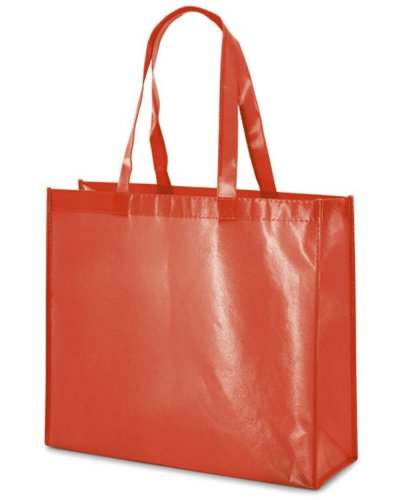 Borsa in TNT laminato lucido Millenia Rosso