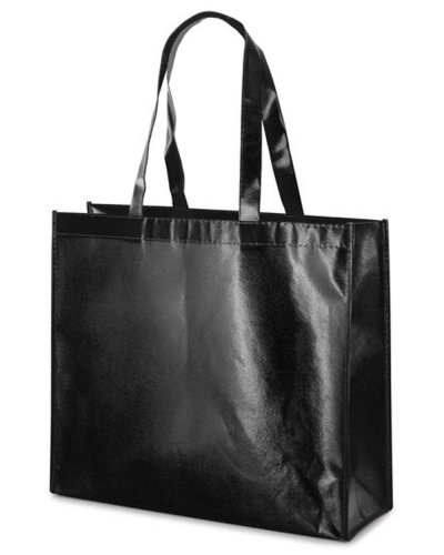 Borsa in TNT laminato lucido Millenia Nero