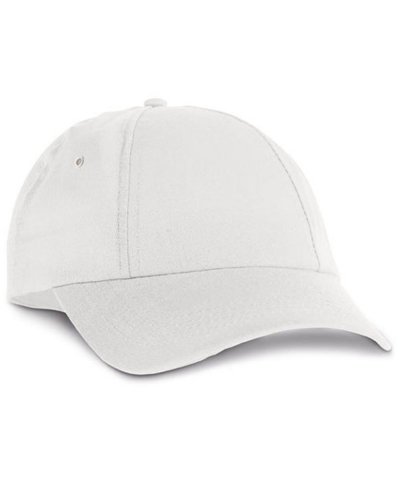 Cappellino con visiera regolabile con velcro Bianco