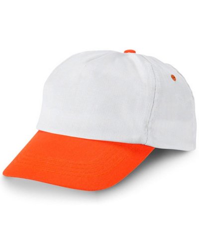 Cappellino con visiera Stefano Arancione