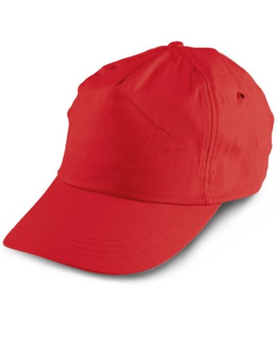 Cappellino con visiera Rosso