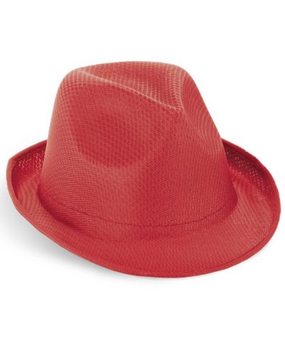 Cappello in paglia multicolor Rosso