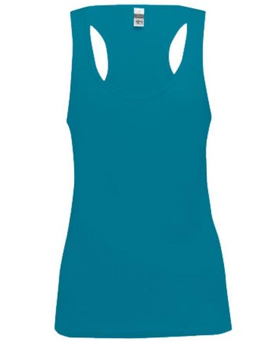 Thc tirana. Ärmelloses baumwoll-t-shirt für frauen  Turchese
