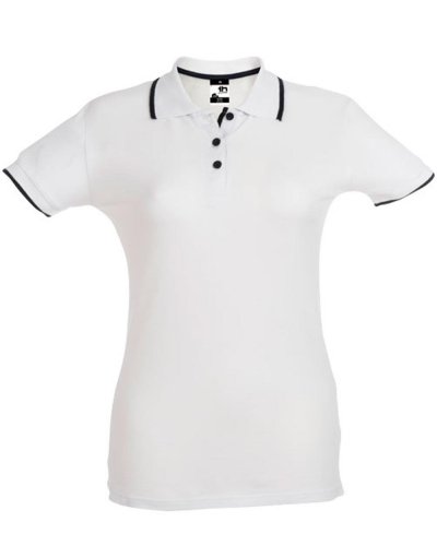 Thc rome women wh. polo bicolore en coton pour femme 