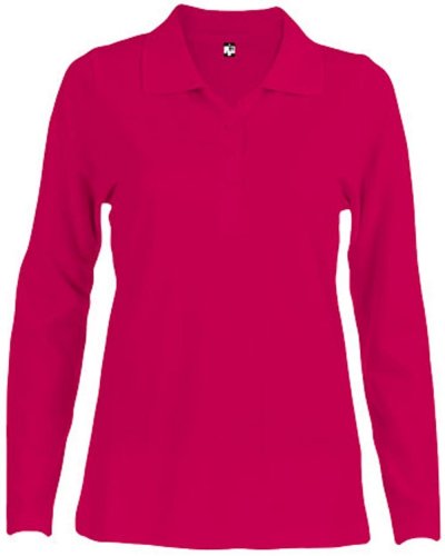 Thc bern women. damen langarm-poloshirt  Rosa 1