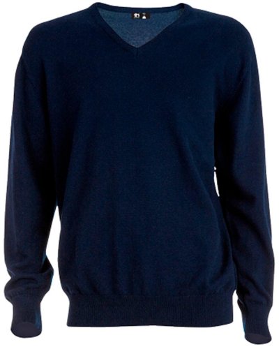 Thc milan. jersey con cuello en "v" para hombre  Blu
