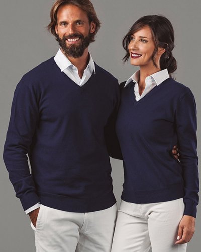 Thc milan. jersey con cuello en "v" para hombre 