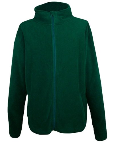 Thc helsinki. chaqueta polar para hombre, con cremallera  Verde Smeraldo