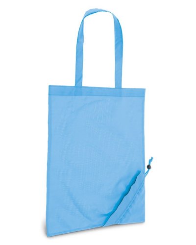Borsa pieghevole in poliestere Shops Azzurro
