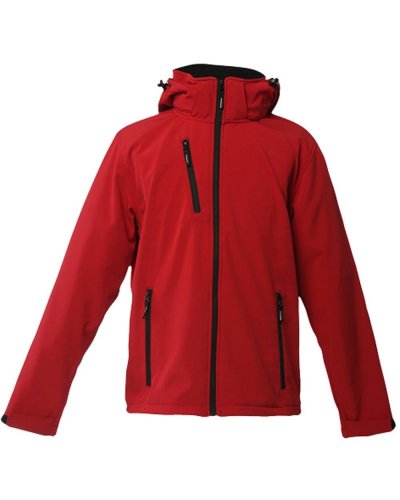 Thc zagreb. chaqueta softshell para hombre, con capucha removible 