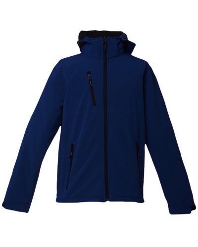 Thc zagreb. chaqueta softshell para hombre, con capucha removible 