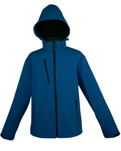 Thc zagreb. chaqueta softshell para hombre, con capucha removible 