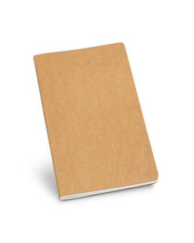 Block notes A5 in carta riciclata e tasca interna Naturale