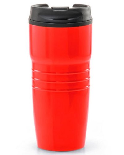 Bicchiere da viaggio in acciaio 520 ml Rosso