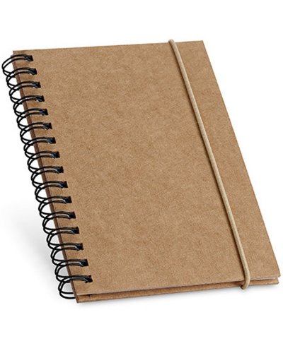 Block notes eco A5 copertina rigida fogli a righe Nero