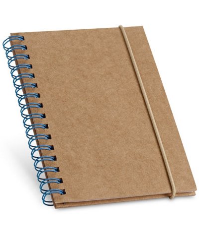 Block notes eco A5 copertina rigida fogli a righe Azzurro