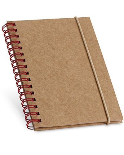 Block notes eco A5 copertina rigida fogli a righe Rosso