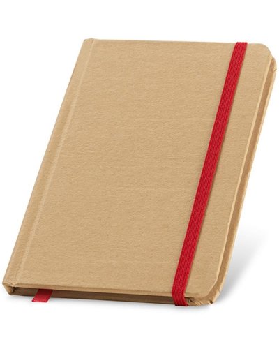 Block note A6 con copertina rigida Rosso