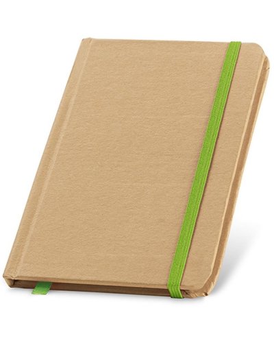 Block note A6 con copertina rigida Verde Chiaro