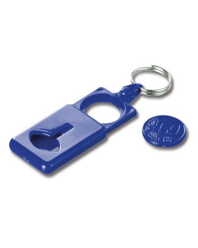 Portachiavi Moneta a Gettone Blu