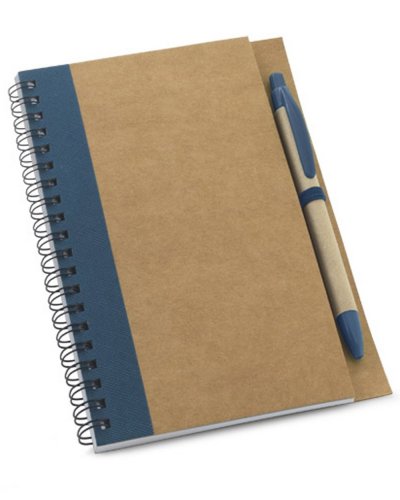 Block note in carta Kraft Blu