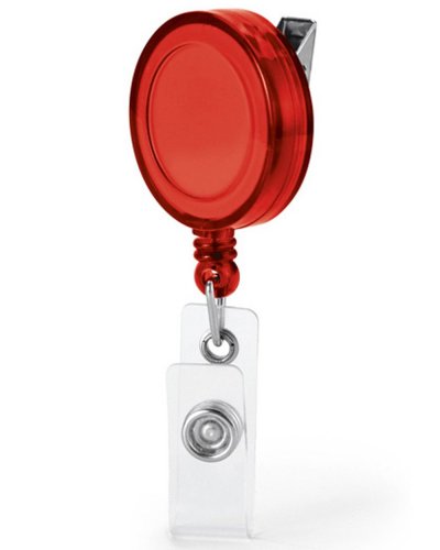 Porta badge estensibile Rosso