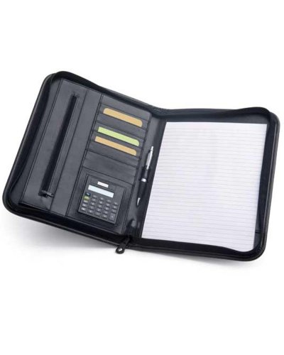 Cartella A4 in Similpelle con calcolatrice